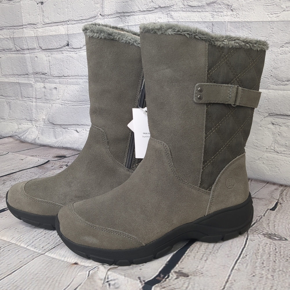 Women's Gray Suede Boots